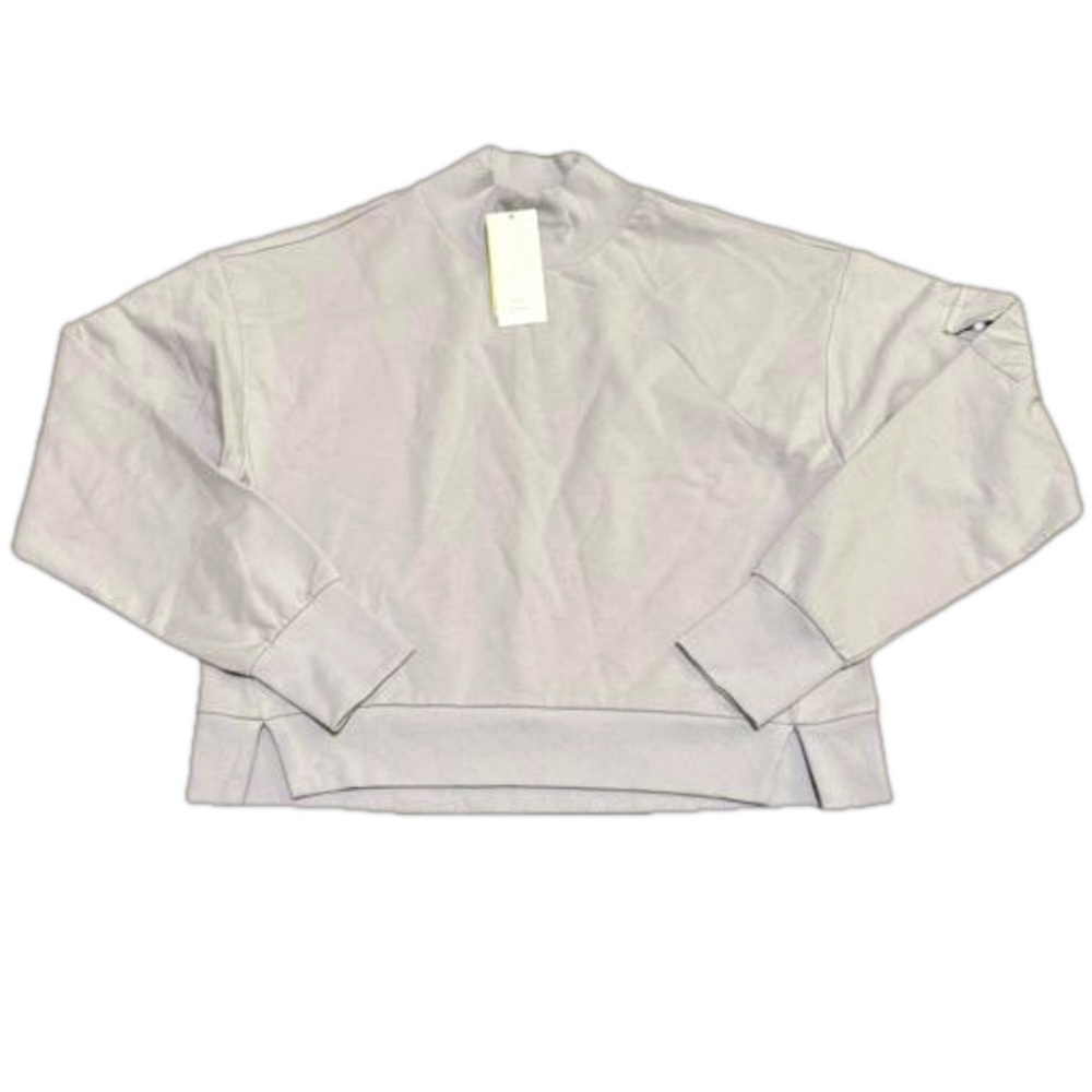 All In Motion French Terry Sweatshirt Lilac Purple Thumb Hole Women Size M - Picture 3 of 16